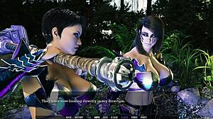 tales from the unending void 67 - two milfs share a big white cock