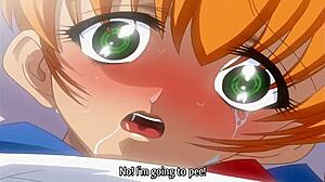 Bunny hooker in uniform gets hardcore anal fucking by business men in intense hentai scene