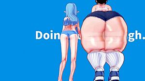 Elise performs exercise dance in anime ecchi