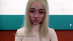 Does the innocent busty blonde virgin beg you not to be mad in being a dik 244?