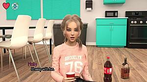 does this blonde college girl love neck kisses in truth or dare at elmwood university?