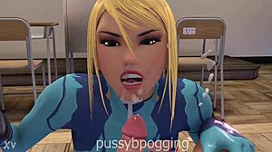 True Facials Samus Blowjob Cum Facial