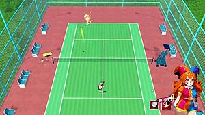 Rachelle has standing sex in the shower