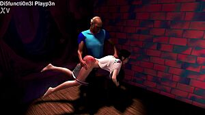 Melody's first spanking punishment in diaper fetish