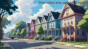 In my new girlfriend 02 I plan a sexy date with big titty violet in taboo hentai game.