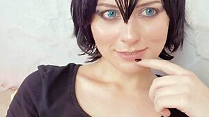 You and Mavis Alone in Dracula's Castle for Halloween Pussy Fucking and Deep Cum