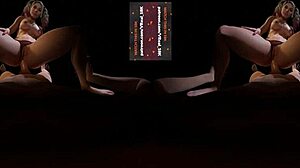 couple enjoys vr pov in paraguayan butterfly position with eye contact