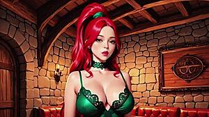 Fantasy Sorceress Summons Dungeon Master For Intimate Ritual Ai Animation