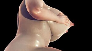 big tits in 3d cg animation, with anime characters in 3d cartoon animations. Big tits, tits