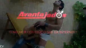 קריקטורה גיי בין גזעי עם גנן