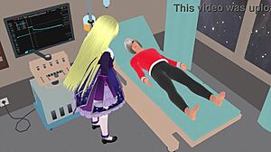 Tall Blonde Angel Eris Pleases Rescuers in Spaceship Hospital