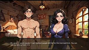 Farmer taboo kink hentai game episode one massive cock grows in front of step sisters