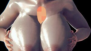 Nagy cicik 3D CG animációban, anime karakterekkel 3D rajzfilmekben. Nagy cicik, cicik