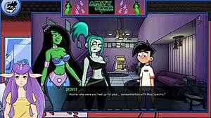 Danny Phantom endures intense milfy tit job in Amity Park Redux Part 46