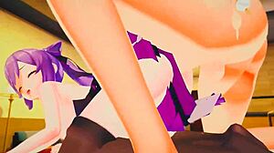 Can Keqing's tight pussy handle being ripped open by a huge cock?