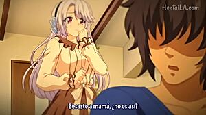 Guy fucks little sister and mother in anime