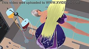 Tall Blonde Angel Eris Pleases Rescuers in Spaceship Hospital