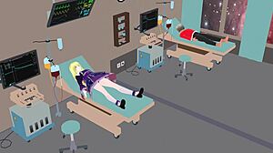 Tall Blonde Angel Eris Pleases Rescuers in Spaceship Hospital