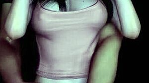 Sexy Asian Girl Victory Standing Fuck