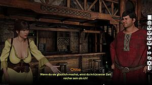 gameplay corruption town visual novel first day as barmaid 😊