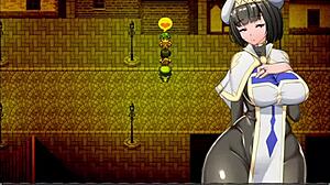 Nympomainia priestess swallows cum at party