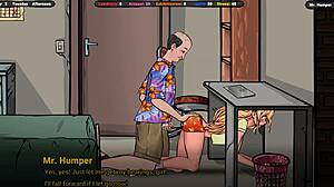 Landlord Cums On Jenny's Ass