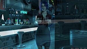 i'm straned in space 15 - date nite with hot blue haied milf