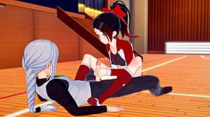 Cheerleader Maria Fucks Guy Hard in the Gym!