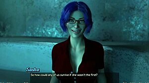 i'm straned in space 15 - date nite with hot blue haied milf