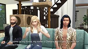 Intense Orgy Party Fucks Horny Neighbors in Sims 4 3D Animation