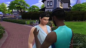 Intense wet dream about a gorgeous milf in sims.