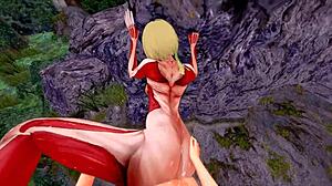 watch me fuck this female titan in pov