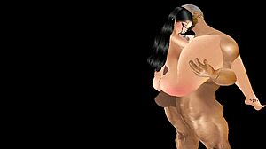 シナモンスキンの若い18+女性との楽しい出会い in 3Dヘンタイ