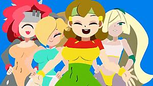 锻炼动力动画与瑜伽健身房锻炼