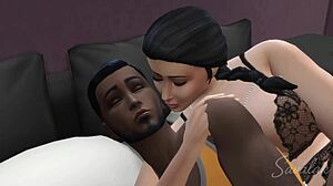 Intense wet dream about a gorgeous milf in sims.