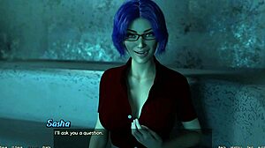 i'm straned in space 15 - date nite with hot blue haied milf