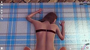 Friend with small tits in game