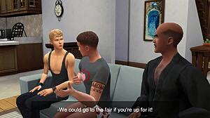 sims4 - weekend at mikes and his dad - part 1