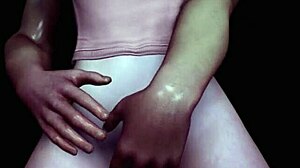 Sexy Asian Girl Victory Standing Fuck