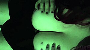 hotwife watching hentai while playing with big boobs