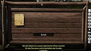 gameplay corruption town visual novel first day as barmaid 😊