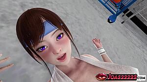 Sexy trainer hikari fingered and licked in gym storeroom with dildo masturbation