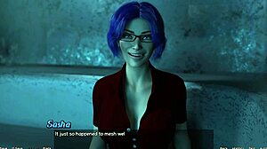 i'm straned in space 15 - date nite with hot blue haied milf