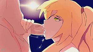 פישל מוצצת זינים גדולים באנימציה הנטאי הזו 😈