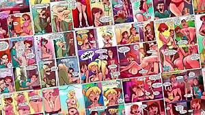 Vroča blondinka nagne intervju z interrasnim užitkom v stripih 😏