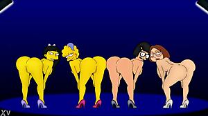 i remember rule 34 lisa simpson tina belcher amy wong dancing together in that fun animation