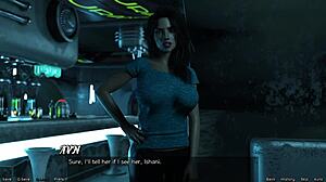 i'm straned in space 15 - date nite with hot blue haied milf