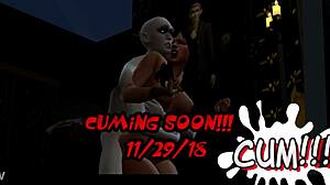 nosferatu in sims 4 turns three whores into his vampire brides during halloween fetish