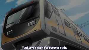 Follando estudiantes tetonas en el tren hentai