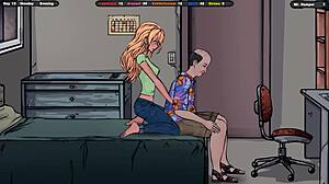 the masseur convinces her to don a bikini, then ravages her body